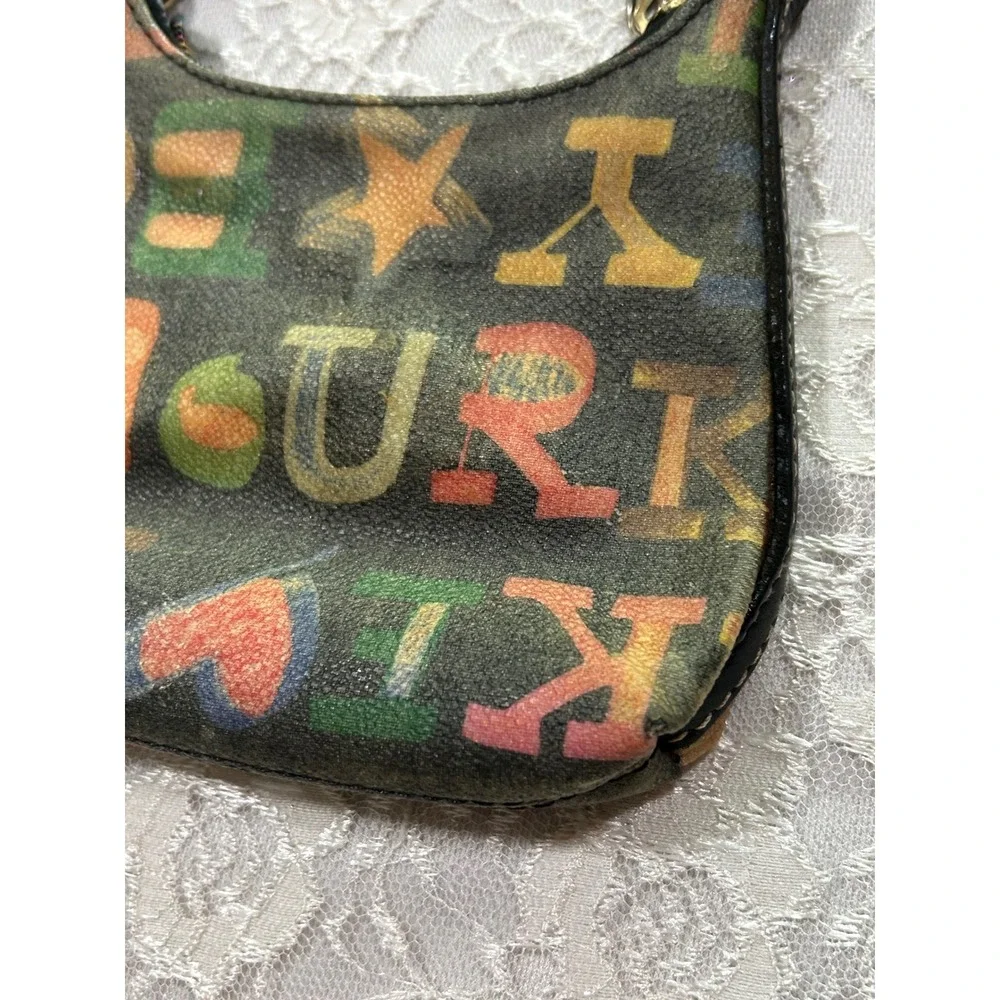 Dooney & Bourke Vintage Rainbow Monogram Mini Bag Y2K 2000s Indie Retro